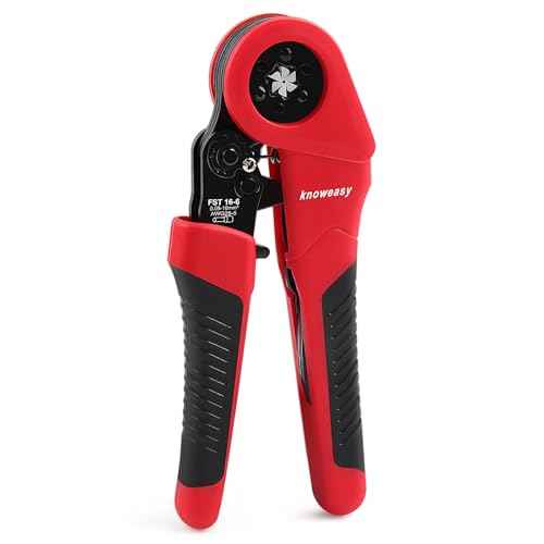 Knoweasy 16-6 Ferrules Crimp Tool and Hexagonal Wire Ferrule Crimper Used for 28-5 AWG/0.08-16mm©÷ Cable End Sleeves Hexagonal Ferrule Crimper
