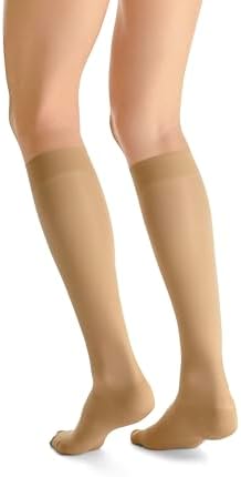 BSN Medical 119542 Jobst Ultra Sheer Compression Stocking, Knee High, 20-30 mmHG, Closed Toe, Small, Honey