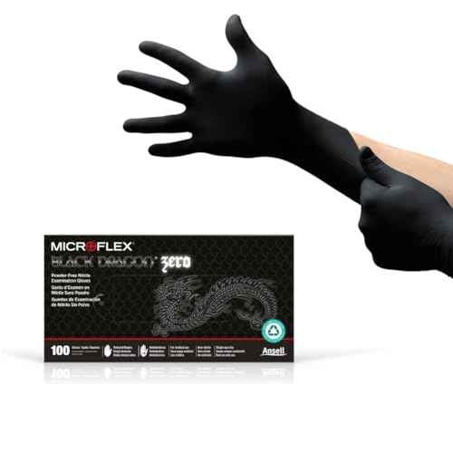 Disposable Nitrile Gloves w/Textured Fingertips for Medical, Industrial, Automotive Use