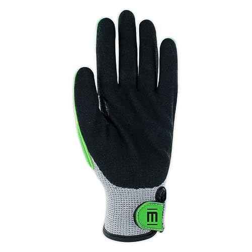MAGID T-REX ANSI A5 Lightweight Sandy Nitrile Palm Coated Impact Gloves, 1 Pair, Size 8/Medium, TRX441