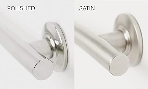 Seachrome 42-inch Coronado Designer Straight Bathroom Shower Grab Bar, Stainless Steel, Polished Chrome