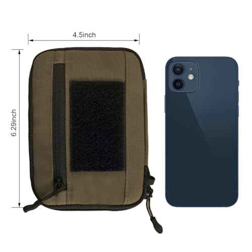 ROARING FIRE Picofire Pro EDC Pouch Organizer - [Small Tool Pouch] for Electronics, Cables, Flashlights - with YKK Zippers, Weatherproof Resistant 500D Nylon for pouches men