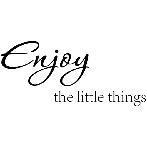 Enjoy The Little Things Vinyl Wall Decal Quotes Saying Home Decor Stickers