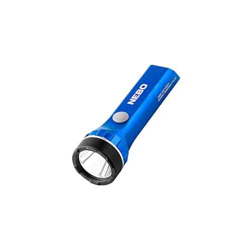 NEBO LUXTREME Nano Pocket Light | 420 Lumens, 5 Light Modes, Compact Rechargeable LED Flashlight, Water Resistant, Durable Aluminum, Includes USB Charging Cable ? Blue
