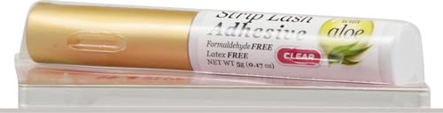 KISS Lash Adhesive, Lash-Glue, 24hr Strip Eyelash Adhesive, Clear, Includes Lash-Adhesive, Long Lasting Wear, Can Be Used with Strip Lashes and Lash Clusters (Pack of 2)
