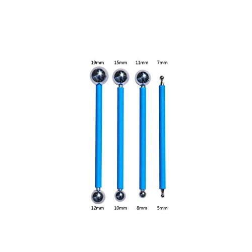 Concrete Countertop Caulking Tool Metal Ball Tile Caulk Finishing Tool Double Steel Pressed Ball Tile Grout Repairing Stick 8 Pack