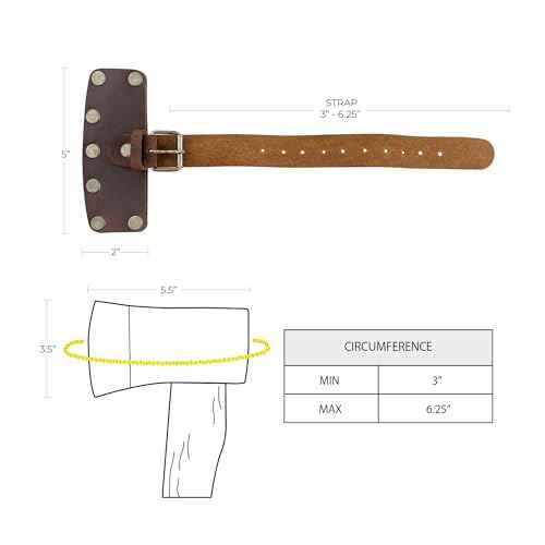 Hide & Drink, Lumberjack Hatchet Sheath, Rustic Case with Adjustable Strap, Protector Holster, Full Grain Leather, Handmade