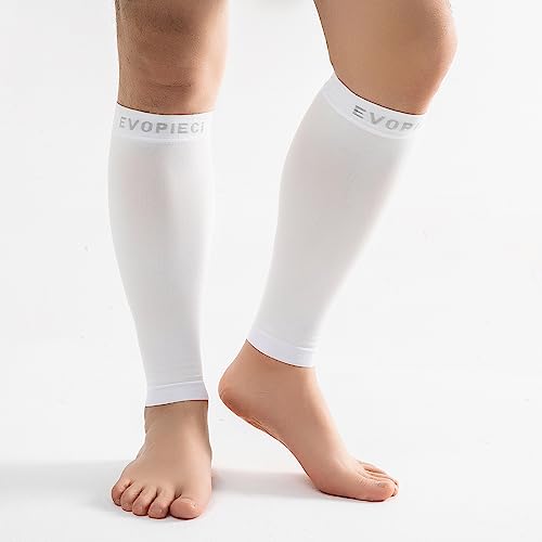 15-20mmHg 1Pair Men and Women Wide Calf Sleeve Brace Compression Socks for Leg Support, Pain Relief