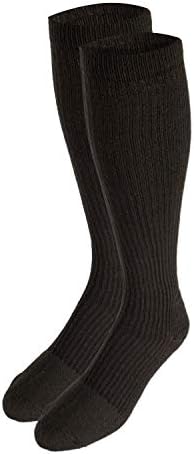 Truform Men's 15-20 mmHg Knee High Cushioned Athletic Support Compression Socks, Brown, X-Large (Pack of 2)