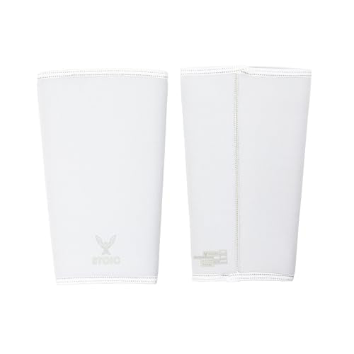 Stoic Knee Sleeves (IPF Approved) – 7mm Knee Support for Powerlifting, Weightlifting & Squats – Used in World Competitions – USAPL & USPA Compliant – Pair for Men & Women (Large, White)