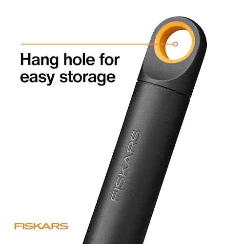 Fiskars Eco Cultivator Hoe with Dual-Function Design, Tapered Blade, Cultivator Tines, Ergonomic Handle, and UV-Resistant Build for Soil Care