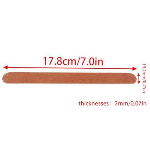 Brown Double Side Sanding bar 17.8x1.9cm polishing bar Sanding bar for Plastic Model Wood Sanding Tools 30PCS