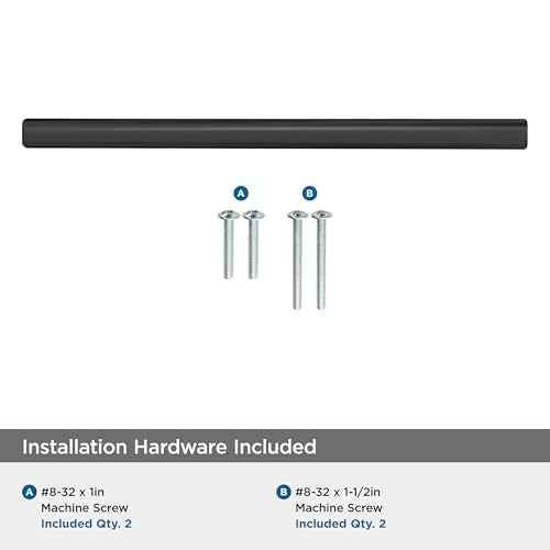 Amerock Bar Pulls 5-1/16 inch (128mm) Center-to-Center Matte Black Cabinet Pull - 10 Pack, 10BX40517MB
