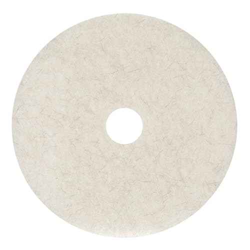 Boardwalk BWK4019NAT 19 in. Diameter Burnishing Floor Pads - Natural White (5/Carton)
