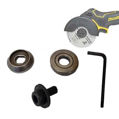 4 Pcs Set Top Flange Inner Flange Locking Blade Bolt and Hex Key Compatible for Dewalt 20V Max DCS438B 3" Cut Off Parts (4Pcs Set)