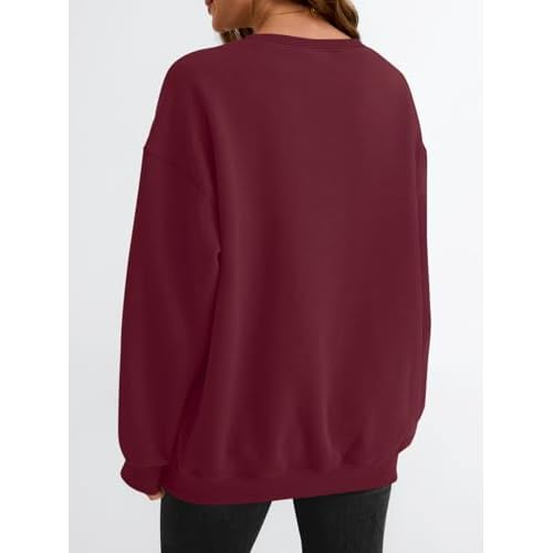 EFAN Womens Sweatshirts Oversized Crewneck Y2K Fleece Hoodies Fall Fashion 2025 Teen Girls Cute Winter Clothes Sweater