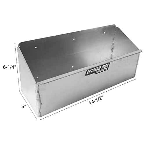 Extreme Max 5001.6105 Aluminum Spray Bottle Shelf for Enclosed Trailer, Shop, Garage, Storage - Holds Four 1-Quart (32 oz.) Spray Bottles