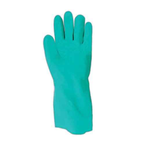 SHOWA 730 Nitrile Chemical Resistant Safety Glove with Cotton Flocked Liner, Food Safe, 15 Mil Thick, 13" Length, Small (12 Pair)