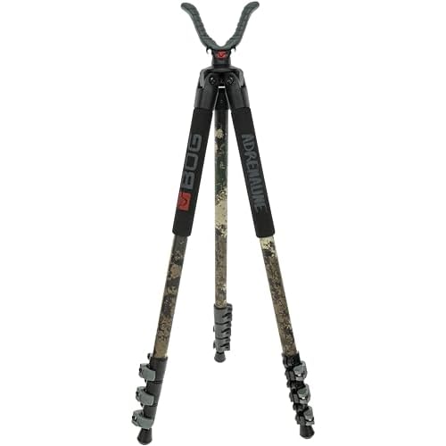 BOG Adrenaline Switcheroo Shooting Rests, Monopods, Bipods, and Tripods with Universal Shooting Rest Heads, Leg Lever Locks, and Lightweight Aluminum Construction for Hunting, Outdoors