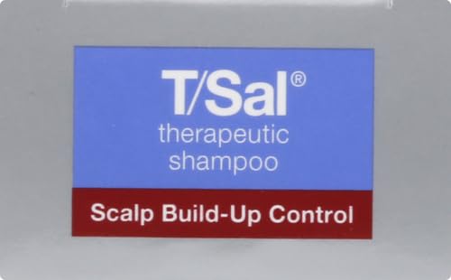 Neutrogena T/Sal Therapeutic Dandruff Shampoo,Scalp Build-Up Control,3% Salicylic Acid,Psoriasis Treatment,Seborrheic Dermatitis Shampoo,Clears Flakes,Fragrance Free,4.5 fl oz,(Pack of 4)