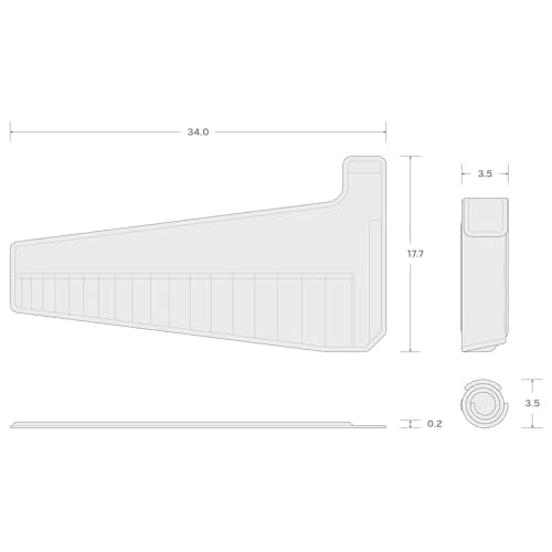 TEKTON 19-Tool Combination Wrench Pouch (6-24 mm) | OTP21203 | Made in USA