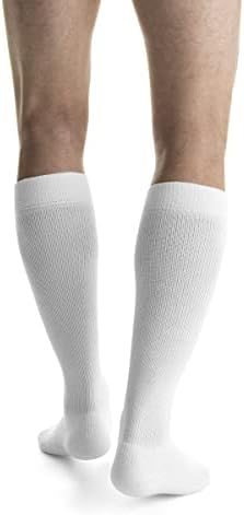 JOBST Activewear 20-30 mmHg Knee High Compression Socks, Small, Cool White