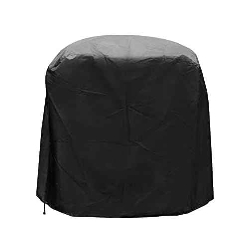 QWORK Dustproof Miter Saw Cover, 2 Pack Waterproof Covers, 210D Oxford Cloth with Bottom Drawcord Fits Most Miter Saws, Planers, Machine Tools, Black