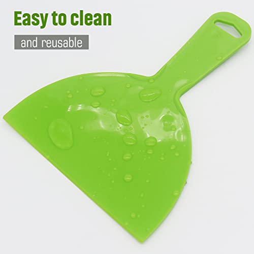 Plastic Putty Knife, 3 PCS 6 Inch Scraper Tool, Flexible Spackle Knives for Drywall, Decals, Wall Paper, Patching, Painting, Taping, Scraping Coating