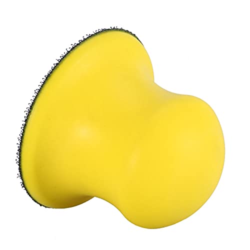 Round Hand Sanding Blocks 2/3/4/5inch Foam Hand Sanding Pad Block Dust (3 Inch)