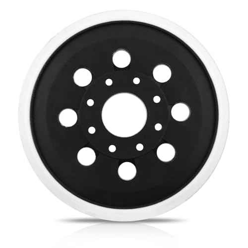 5" Hook & Loop Replacement Sander Pad RS034 & RS035 Compatible with Bosch Random Orbital Sander ROS20 ROS20VS ROS20VSC ROS20VSK GEX12V GEX18V ROS10, 5 Inch 8 Holes Hard Sand Backing Pad