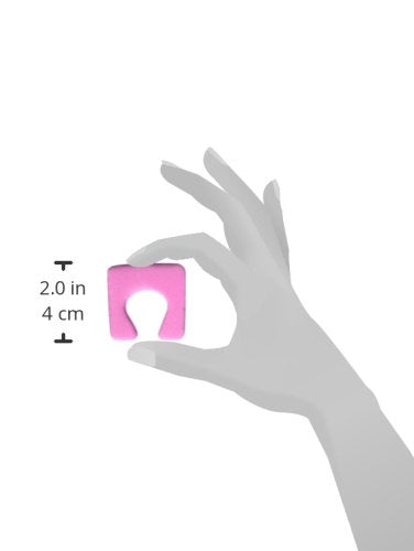 ForPro Sole Toe Separators, Assorted Colors, Individual Pedicure Toe Separators, 1” W x 1” L, 144-Count (Pack of 4)