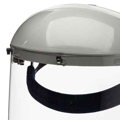 Sellstrom Face Shield Advantage Series, Safety Mask with Chin Guard for Men Women, Clear Polycarbonate, Rachet Headgear, Lightweight Comfort, ANSI Z87, S30310