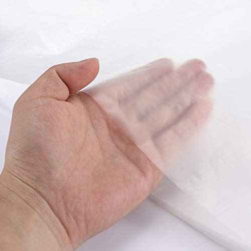 Painters Drop Cloth 13 Feet by 16 Feet Plastic Painting Tarp Waterproof Cover Clear Tarp Plastic Sheeting 1 Mil Thickness Furniture Cover