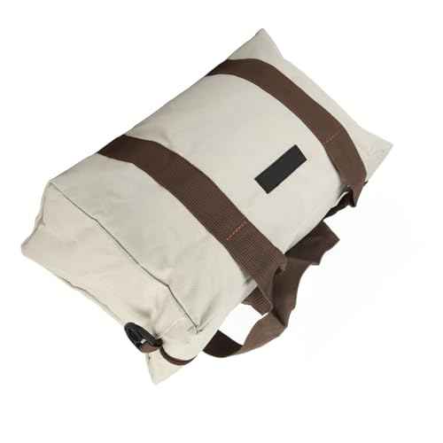 Garosa Wide Mouth Tool Bag Waterproof Wrench Bag Cable Bag Machine Storage Bag Canvas Case Handbag Gray for Electricians Plumbers Mechanics Handymen (20in)