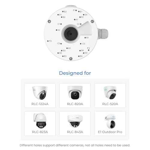 Reolink Junction Box D20 for Reolink Dome Cameras - RLC-520A, RLC-820A, RLC-1224A, E1 Outdoor Series, RLC-823A 16X, RLC-843A, Duo 2V PoE, Duo 3V PoE