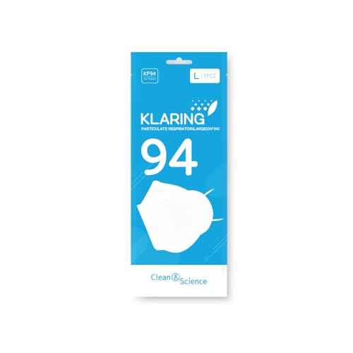 White Large KF94 Face Mask Individual Packaged 4Layer Filter Breathable Mask with Soft Elastic Earloop