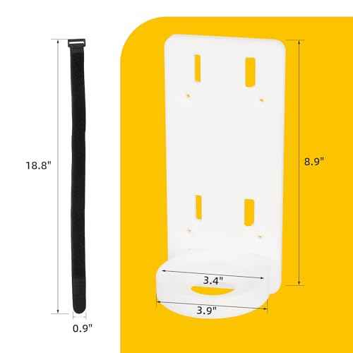 Marine Fire Extinguisher Bracket Mount, White Holder for Kiddie 5, 10, 110 Children's Series Boat