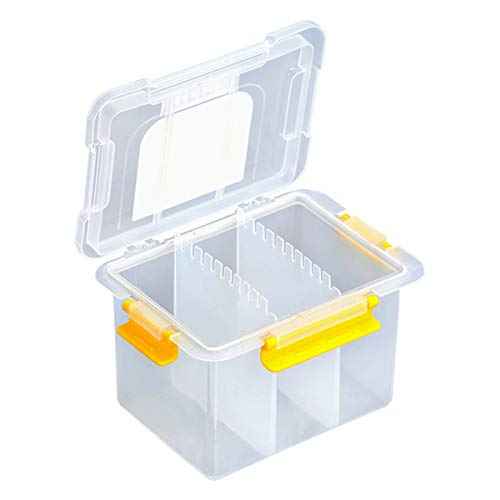 MEIJIA Plastic Tool Organizers With Removable Dividers,Plastic Storage Organizer Box (7.5")