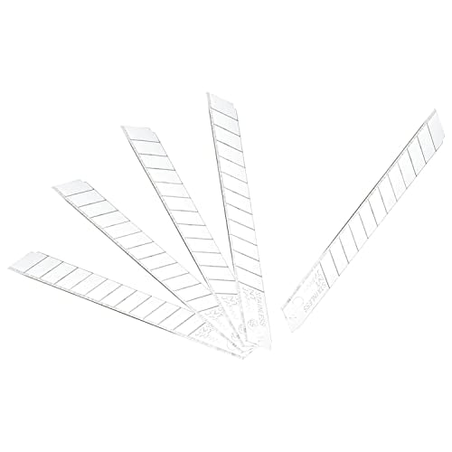 NT Cutter 9mm Stainless Steel Snap-Off Blades, 5-Blade/Pack, 1 Pack (BA5SS)