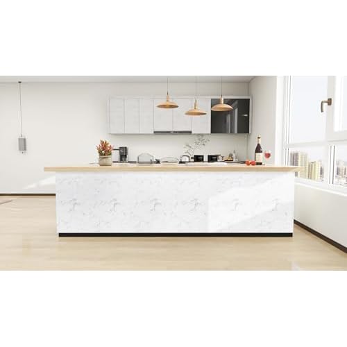 Timeet Marble Peel and Stick Wallpaper Countertop Contact Paper Removable Self Adhesive Wall Paper for Cabinet Furniture Kitchen (15.7" x 236.2")