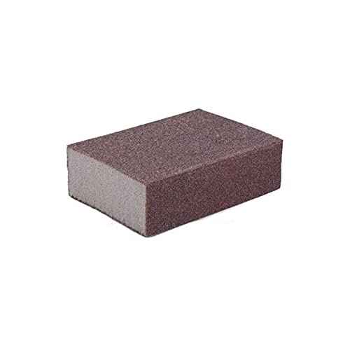 Liyafy Sponge Emery Cloth Sandpaper Blocks Buffing Diamond Polishing Pads Hand Sanding Tool 6pcs (220 Grit)