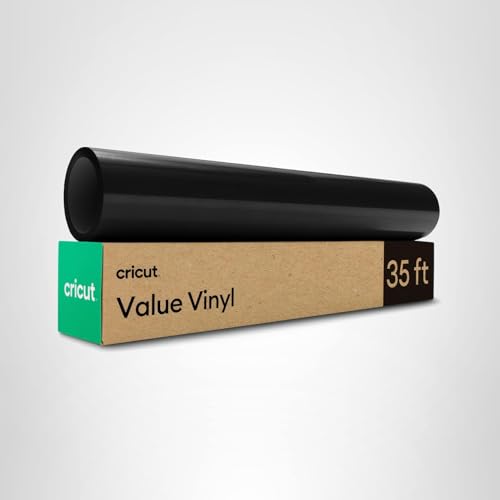 Cricut Value Permanent Vinyl, Black (12in X 35ft)