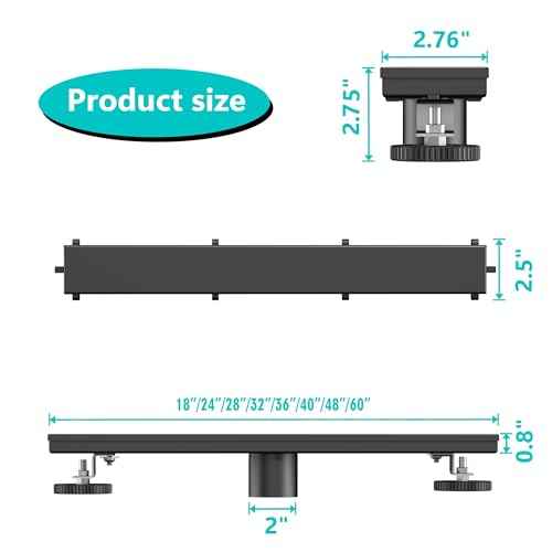 Neodrain 18 in Matte Black Linear Shower Drain- with 2-in-1 Flat & Tile Insert Cover, 304 Stainless Steel Rectangle Shower Floor Drain,Floor Shower Drain