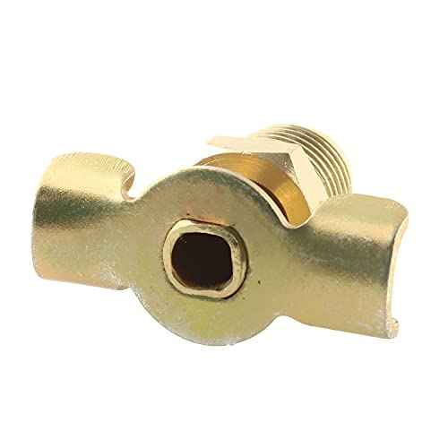 RLECS 1/4 External Drain Cock 2PCS 1/4 Brass Air Hose Fitting Air Compressor Blowdown Valve NPT Male External Drain Cock Drain Switch With Handle