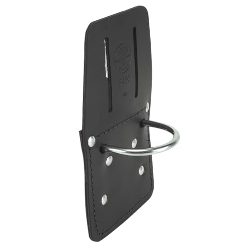 Klein Tools 5456 Leather Hammer Holder with Slotted Connection and Metal Ring
