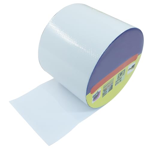 Waterproof Repair Tape, UV-Proof Multi-Surface Instant Seal Patch Repair for RV Awning, Boat Cover, Tent, Tarp & Canvas (3 Inch x 24.6FT, White)