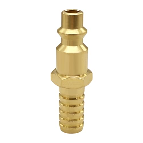 Joywayus 2PCS 3/8" Barb x 1/4" Coupling Industrial Air Hose Quick Connect Air Plug Fittings