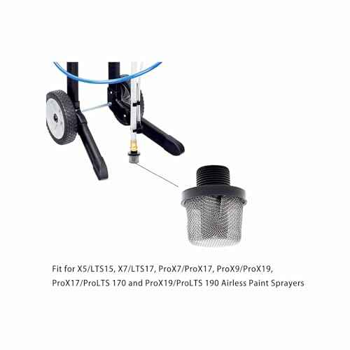 1pcs 288716 3/4-Inch Inlet Strainer Thread &5pcs 288749 Airless Spray Gun Filter Combination fits Airless Paint Sprayers Gun