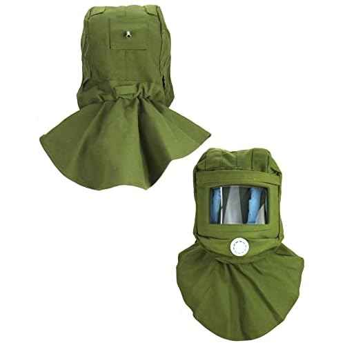 QWORK Sand Blasting Hood Cap, Shawl Cap Sandblasting Mask Anti Dust/Wind Sandblasting Tool Mask