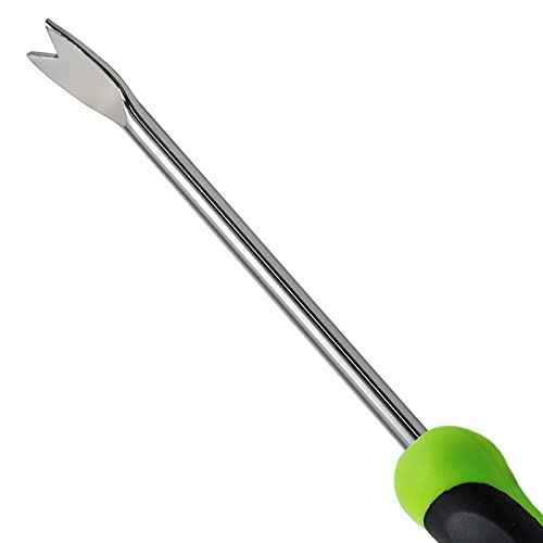 Dandelion Weeder Puller Tool with Soft Handle, Stainless Steel Garden Weed Remover Tool Weed Puller Tool Garden Weeder for Lawn Farmland Transplant Gardening Plant Tool